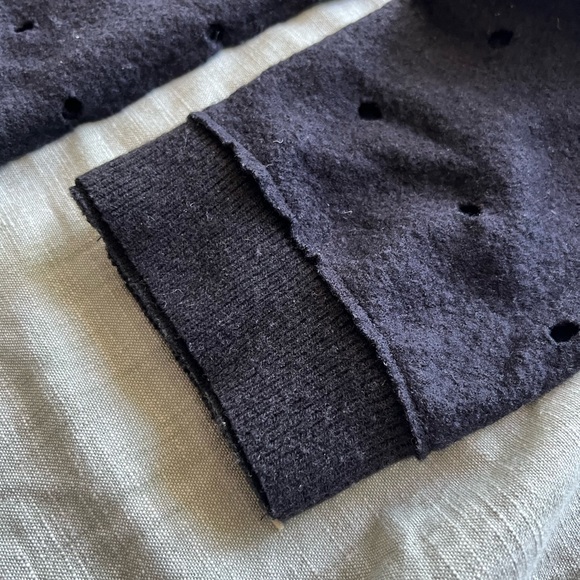 ITALIAN LUXURY BRAND -DAMIR DOMA -BLACK SWEATER-UNISEX-100% COTTON NEW (no tags) - Picture 8 of 8